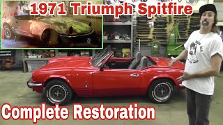 Vintage 1971 Triumph Spitfire Complete Restoration [upl. by Behn]