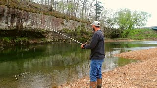 GORGEOUS Smallmouth in GORGEOUS rivers in Missouri [upl. by Otrevire534]