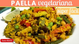 Paella vegetariana  Cocina de Addy [upl. by Yeta568]