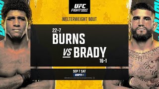 UFC VEGAS 97 LIVE BURNS VS BRADY LIVESTREAM amp FULL FIGHT NIGHT COMPANION [upl. by Lertnek]