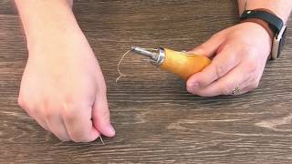 How To Set Up A Speedy Stitcher Sewing Awl [upl. by Li667]