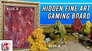 Creating a Realistic Terrain Wargaming Board Hidden Inside Modern Art [upl. by Redle]