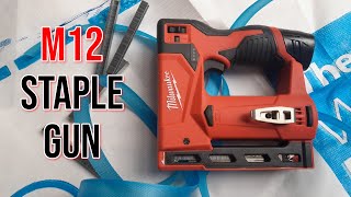 Milwaukee M12 Stapler Review [upl. by Ahsytal730]