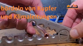 bördeln von Kupfer und Klimaleitungen  verlängern 👷  4M [upl. by Netsyrc]