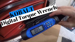 Kobalt Digital Torque Wrench  38  Review [upl. by Hanleigh]