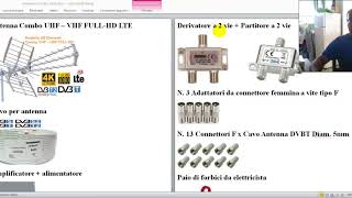 FAI DA TE  PROGETTO ANTENNA TV COMBO FULLHD PER DIGITALE TERRESTRE DVBT2 [upl. by Aelanna481]