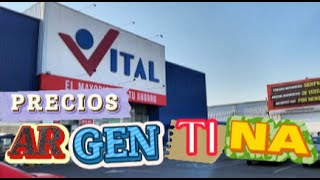 Asi son los precios en el supermercado mayorista VITAL en argentina [upl. by Can]