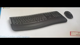 Microsoft Keyboard Wireless Comfort Desktop 5050 No more cables 1 usb dongle [upl. by Miller]