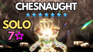 HOW TO SOLO 7 Star Chesnaught Tera Raid in Pokemon Scarlet and Violet [upl. by Anstice]