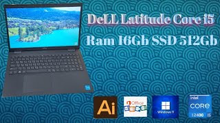 DeLL latitude core i5 Generation 12th ram 16gb SSD 512gb [upl. by Enerod]