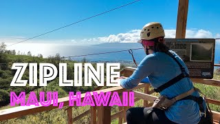 MUST DO 8Line Ziplining MAUI Adventure Tour 1 in Maui Hawaii Skyline Ecoadventures [upl. by Nylrahs903]