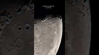 iPhone 16 Moon 4K video with NexStar 8SE Astrophotography [upl. by Kcyred]