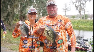 Spider Rigging the St Johns River FL for Crappie w Eric amp Leann Howard  Crappie Masters S11E12 [upl. by Jahn]