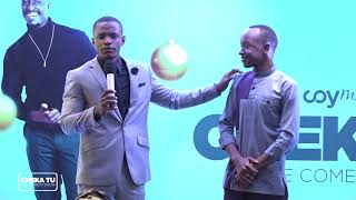 CHEKA TUSO1EP4comedy bora ya mwaka 2017 MC LUKINGA kwenye stage ya cheka [upl. by Einnod]