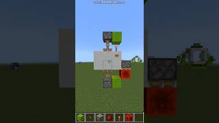 tutorial Tiny 1x2 Piston Door  Minecraft Bedrock AND Java minecraft redstone shorts [upl. by Shamus]