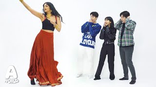 Beautiful Koreans Learn Bollywood For The First Time [upl. by O'Dell]