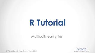 R Tutorial Multicollinearity Test [upl. by Ateloj]