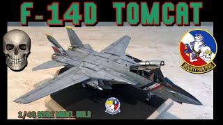 Building the Tamiya 148 Scale F14D Tomcat Fighter Jet [upl. by Annaesor]