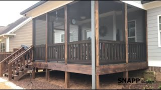 SNAPP® screen Porch Screen Project Review  Ronnie from TN [upl. by Innattirb]