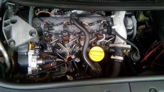 Renault scenic ii 19dci f9q812 Engine Sound [upl. by Yntruoc]