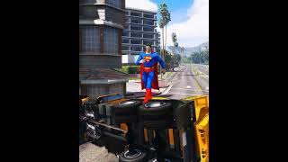 Supermans Building Came Alive And Started RUNNING in GTA 5 😱 shorts [upl. by Liederman]