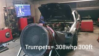 3UZ E36 dyno ITBs and long headers [upl. by Skipp846]