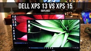 DELL XPS 13 VS DELL XPS 15 Skylake Comparison [upl. by Adanama676]