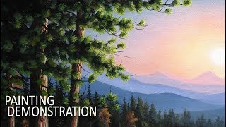 HOW TO PAINT TREES  Painting Demo [upl. by Ferguson]