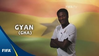 Asamoah Gyan  2010 FIFA World Cup [upl. by Nimrak]