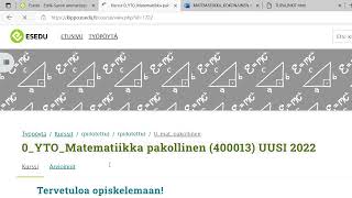 Matematiikan verkkokurssin aloitus 2023s [upl. by Ricca]