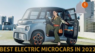 Top 5 Best electric microcars 2022 for 16 yo Ami Microlino YoYo Zero Twizy [upl. by Sellig200]