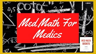 Med Math For Paramedic School Everything Medic Students Need In One Place [upl. by Ykcub]