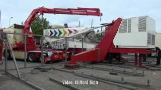 Sound Machine Transport en opbouw kermis Hillegom [upl. by Parrish]