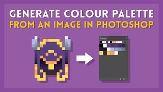 Generate A Color Palette From An Image  Photoshop Tutorial [upl. by Nanci991]