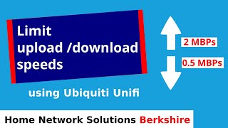 Limit upload and download speeds using Ubiquiti Unifi [upl. by Omik]