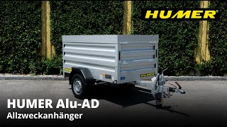 Alu AD  Allzweckanhänger  HUMER Anhänger [upl. by Ciro]