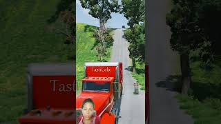 Mixed colour box trucks vs trucks tankertruck crashconstructionvehicleshortvideo [upl. by Huldah]