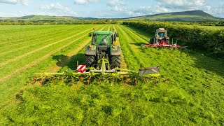 Claas V Pottinger  Battle of the Tedders  John Deere  Massey Ferguson [upl. by Ayian]