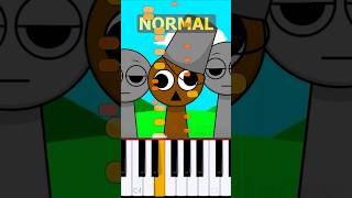 Brud Theme Incredibox Sprunki  Normal Vs Horror on piano [upl. by Nylsor335]