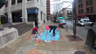 3D street art mural timelapse pops up in Old City [upl. by Flem]