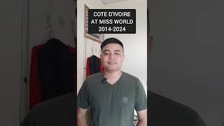 Cote DIvoire at Miss World 20142024 missworld beautypageant shorts [upl. by Christine]