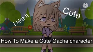 How to make a Cute Gacha Life Character  Gacha Life Tutorial [upl. by Robi]