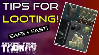 Looting Guide How To Loot Safe amp Fast  Escape From Tarkov Beginners Guide [upl. by Oznarol979]