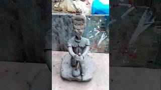 🙏miti se Hanuman ji ki murti banana sikhebajrangbali idol making shorts viralvideo claymodling [upl. by Knowlton]