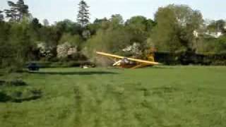 Piper cub crash [upl. by Ahsitul300]