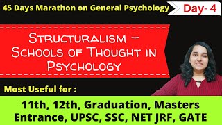 Structuralism Psychology in Hindi Day 4 Psychology lecture series Mind Review [upl. by Ender807]