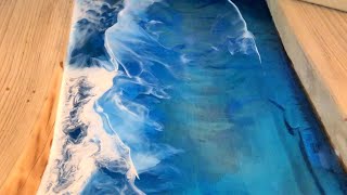 Epoxy Resin Ocean Art Full Tutorial [upl. by Renee]