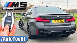 2021 BMW M5 F90 Competition LCI REVIEW on AUTOBAHN NO SPEED LIMIT by AutoTopNL [upl. by Anilef]