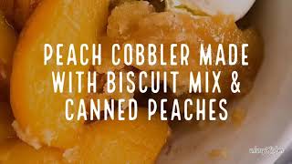 The Easiest Peach Cobbler Recipe [upl. by Spevek]