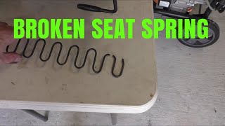 Fixing a broken seat spring [upl. by Keverne942]